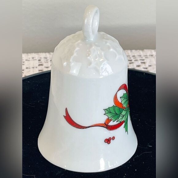 Vintage ceramic Holly & berries Christmas bell | JAPAN | vintage bell Christmas - Picture 10 of 10